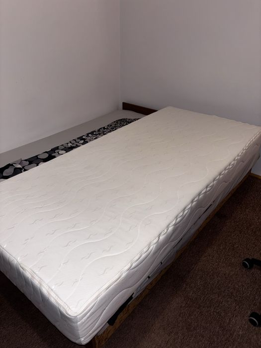 Materac piankowy+kokos 90x200cm! Prawie jak NOWY!