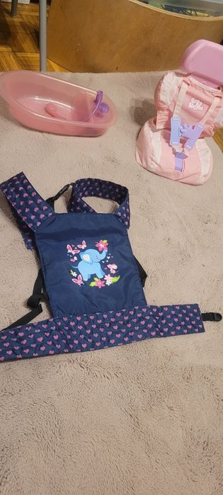 Nosidełko dla lalki typu Baby born, bobasa