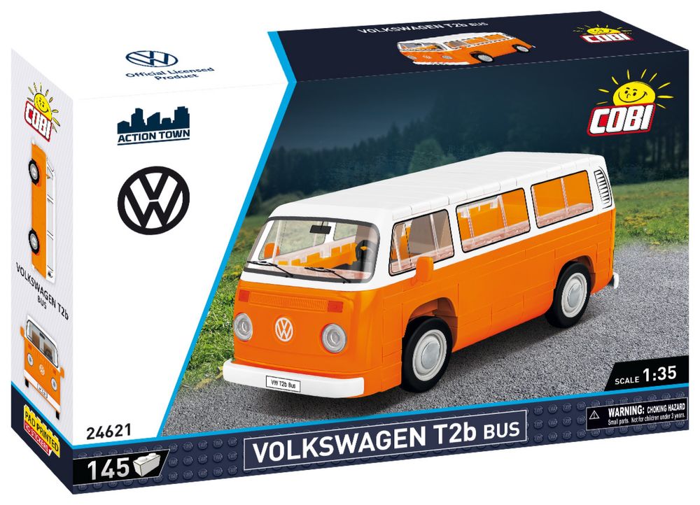 ACTION TOWN samochód Volkswagen T2B Bus klocki COBI 24621