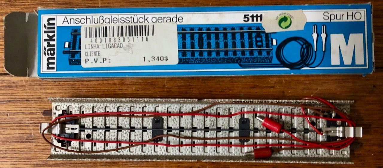 Modelismo Ferroviário - Märklin - troço de alimentação, escala H0