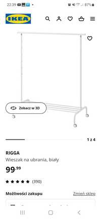 Wieszak ikea RIGGA