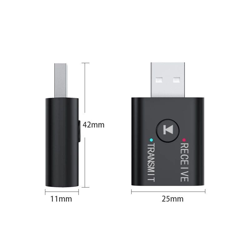 Bluetooth 5,0 передатчик приемник 3,5 мм AUX USB мини 2 в 1 беспроводн