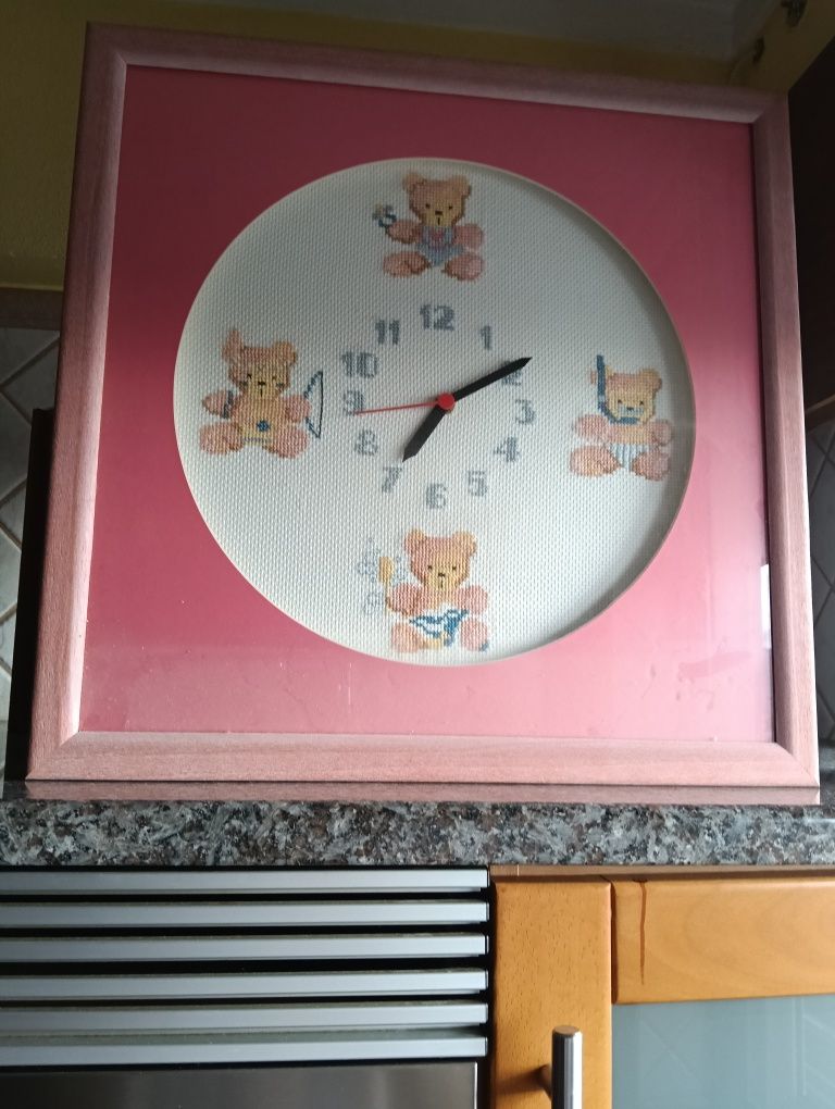 Relógio de parede vintage infantil