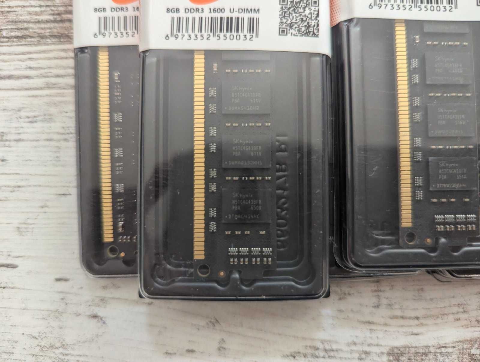 Нова оперативна пам'ять DDR3 8gb 1600 mhz для ПК Гарантія 12 місяців