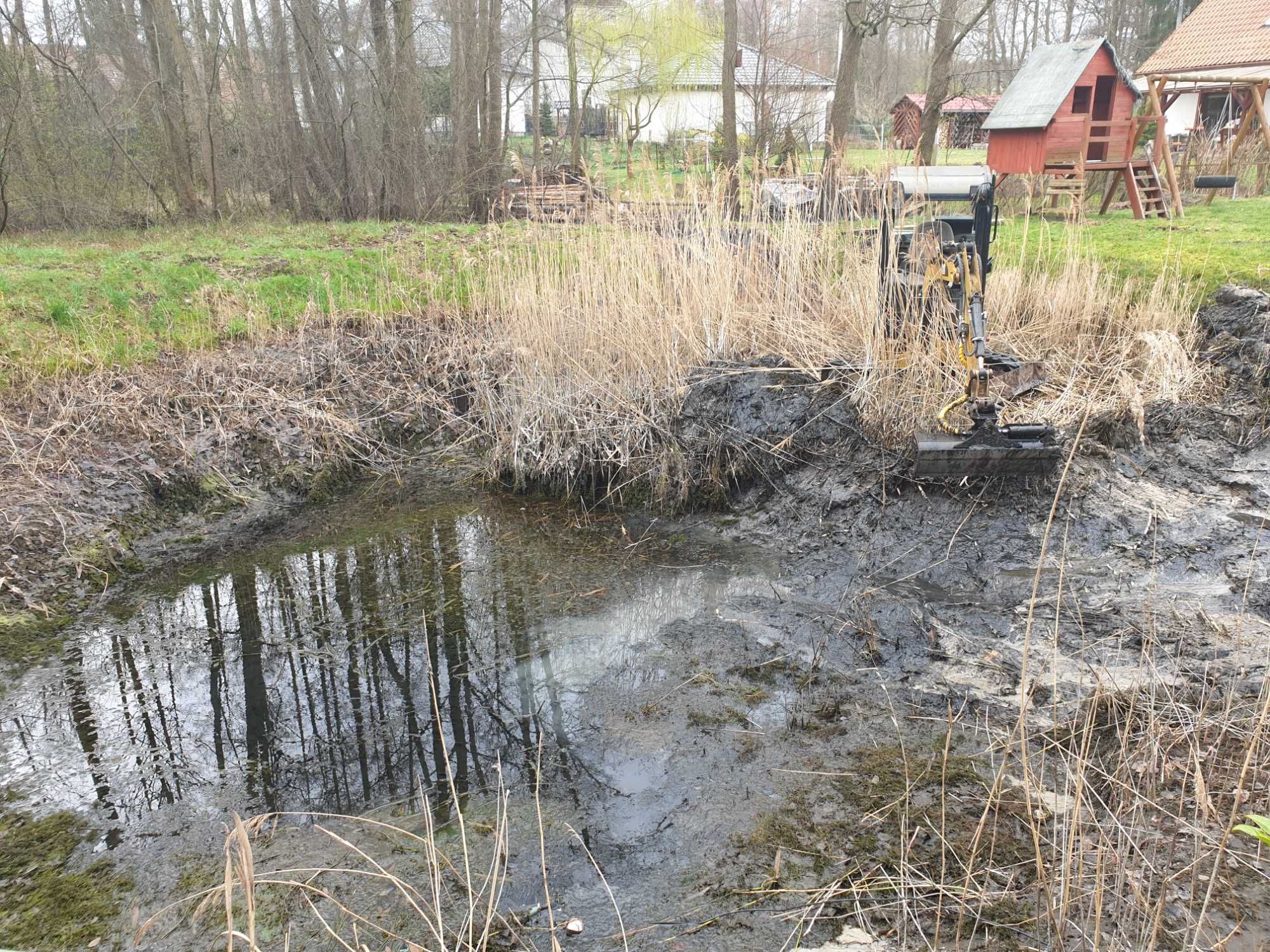 Usługa Minikoparka Koparka Prace Ziemne Zrywak Do Korzeni