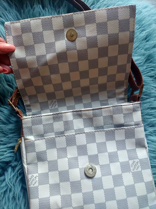 Saszetka torba nerka  nowa Louis Vuiton krata złote skuwki