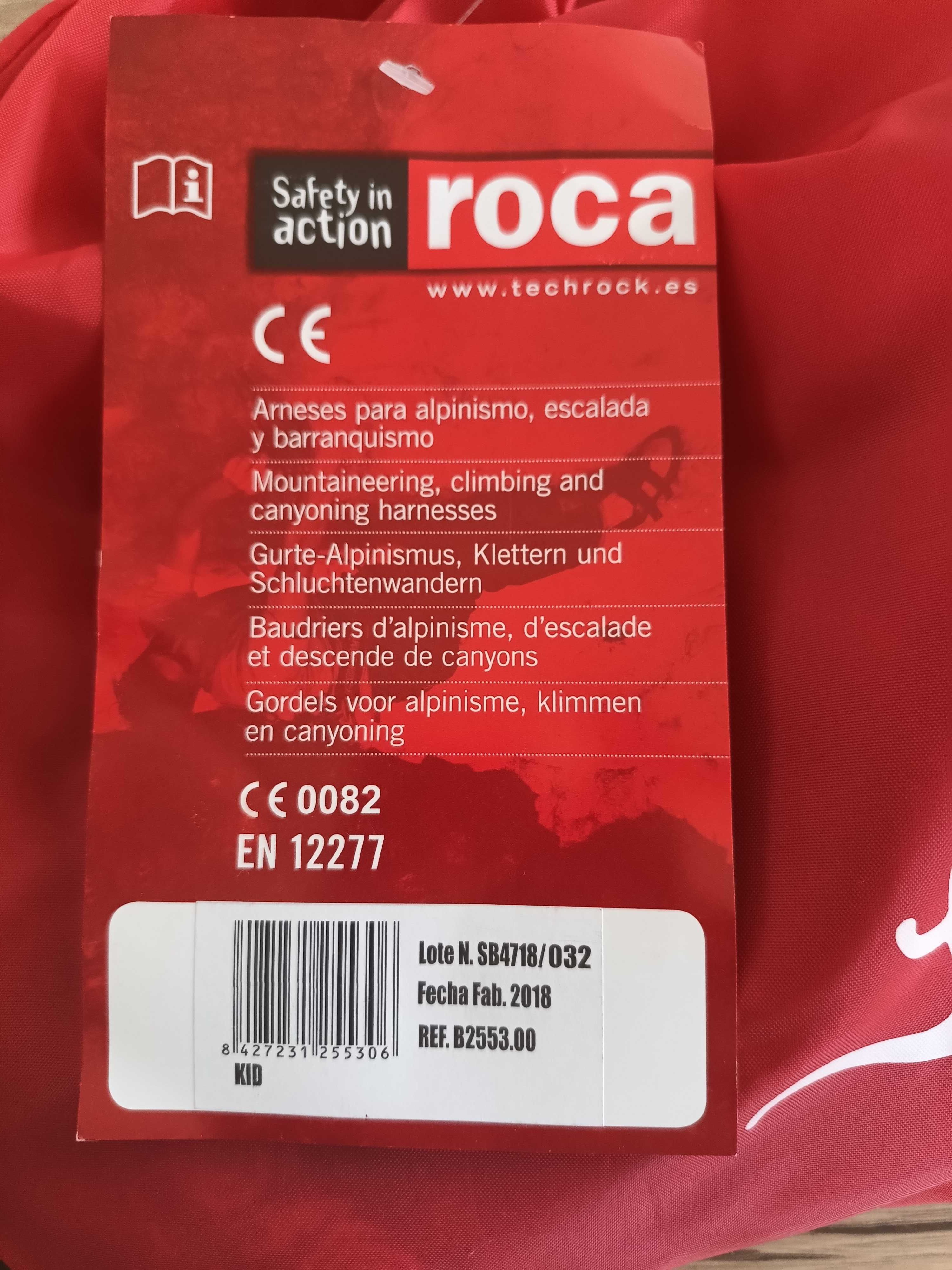 Uprząż dziecięca pełna marki Kid FIXE (wspinaczka) CE 0082, EN 12277