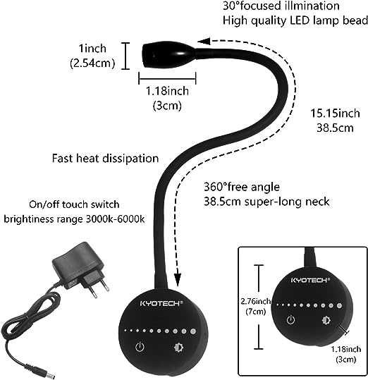 Lampy Kinkiety Ścienna Sciemniana Panel dotykowy 2 szt LED