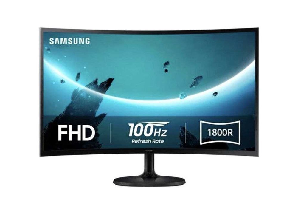 Монитор Samsung 27" Essential S3 LS27D360  VA Black Curved 100Hz (UA)