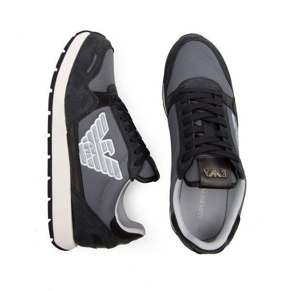 EMPORIO ARMANI markowe włoskie sneakersy NERO NEW