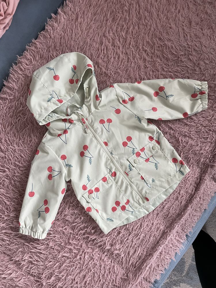 Kurtka wiosenna parka wisienki