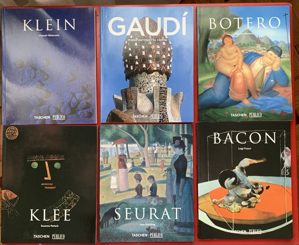 Livros da Taschen de diferentes artistas
