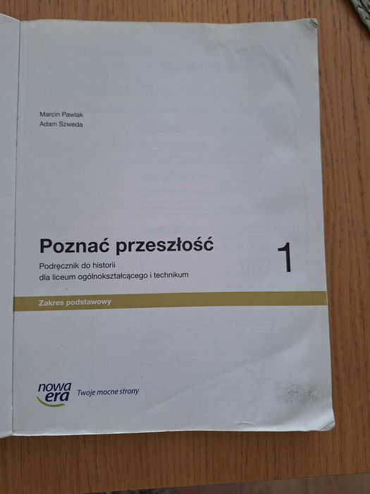 podręcznik do historii_POZNAĆ PRZESZŁOŚĆ 1_nowa era_liceum i technikum