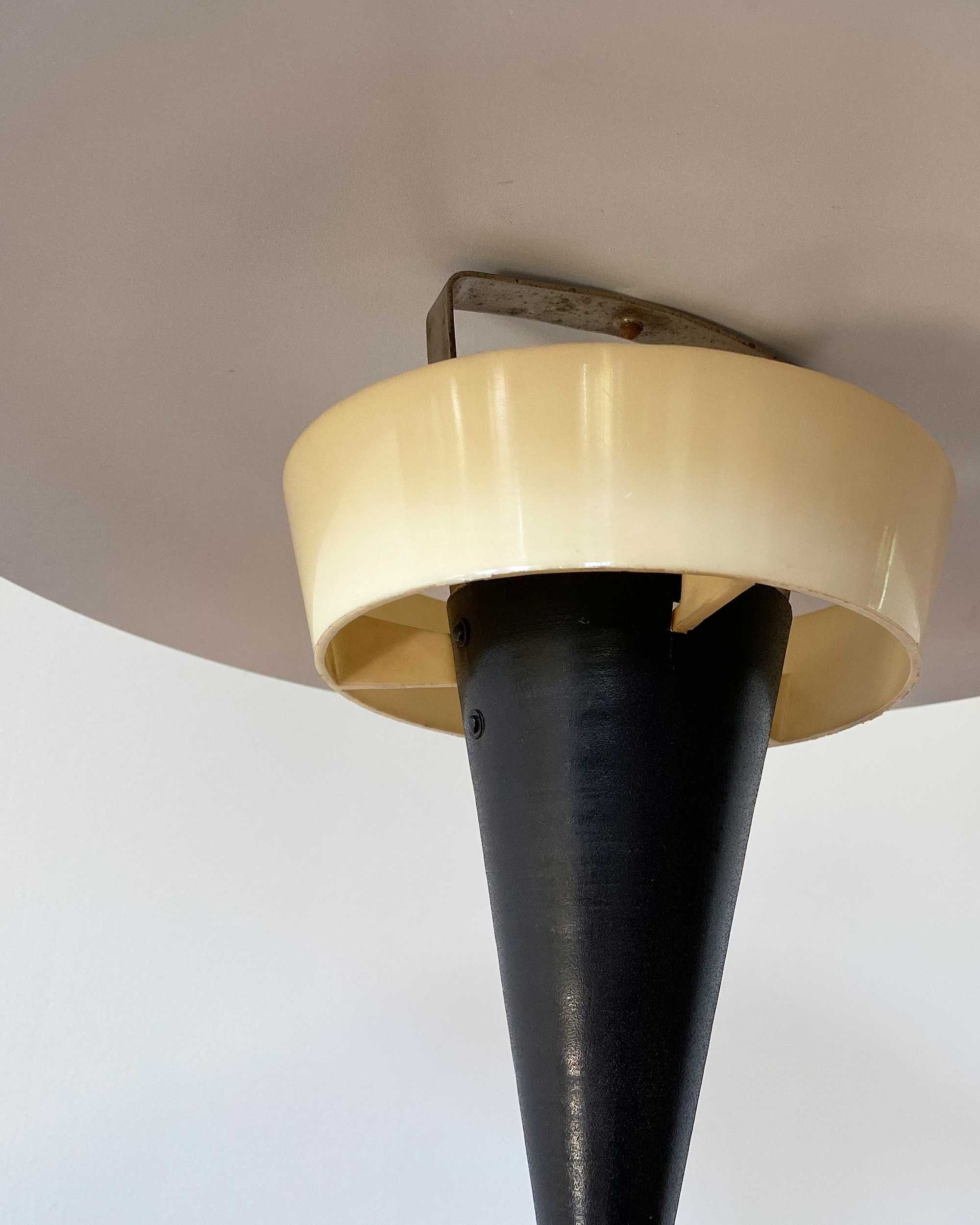 Lampa na biurko nocna czarna | Polam Meos Zaos grzybek PRL retro
