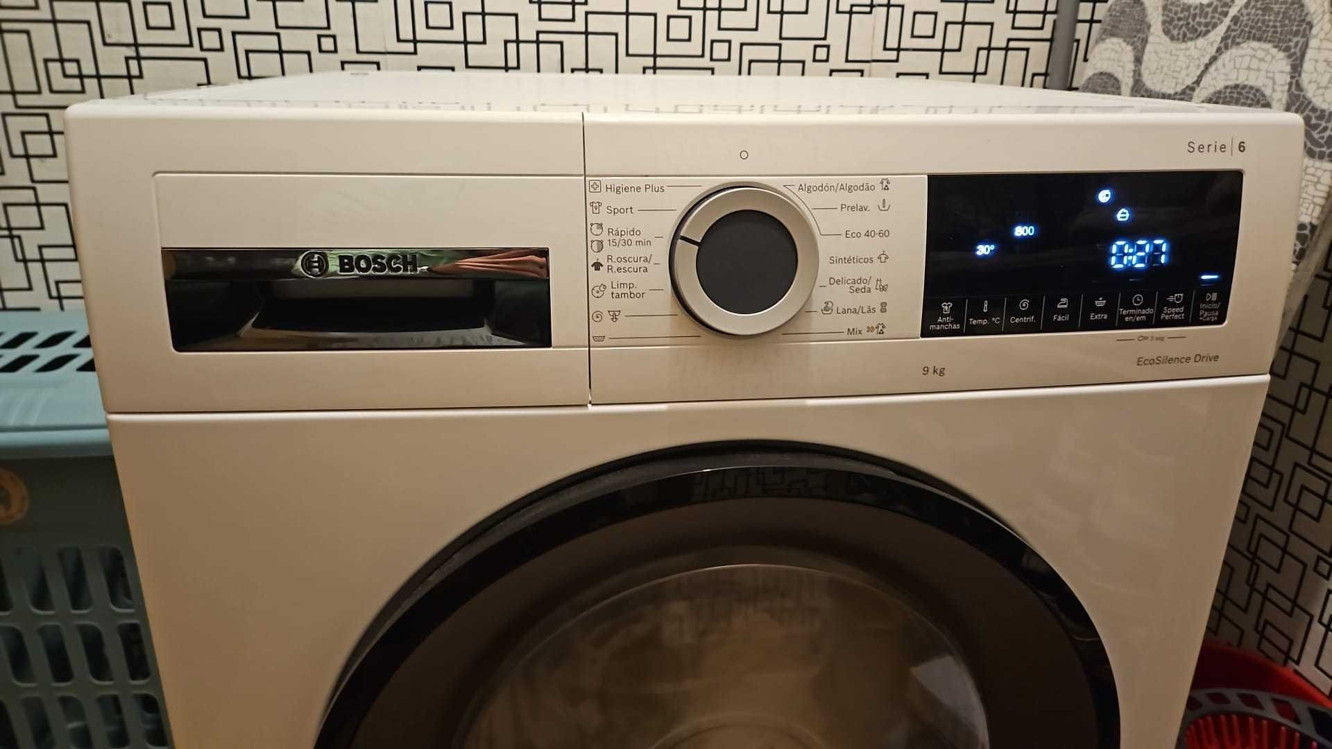 Máquina de Lavar a Roupa Bosch serie 6 10 Kg | 1400 RPM (Ótimo estado)