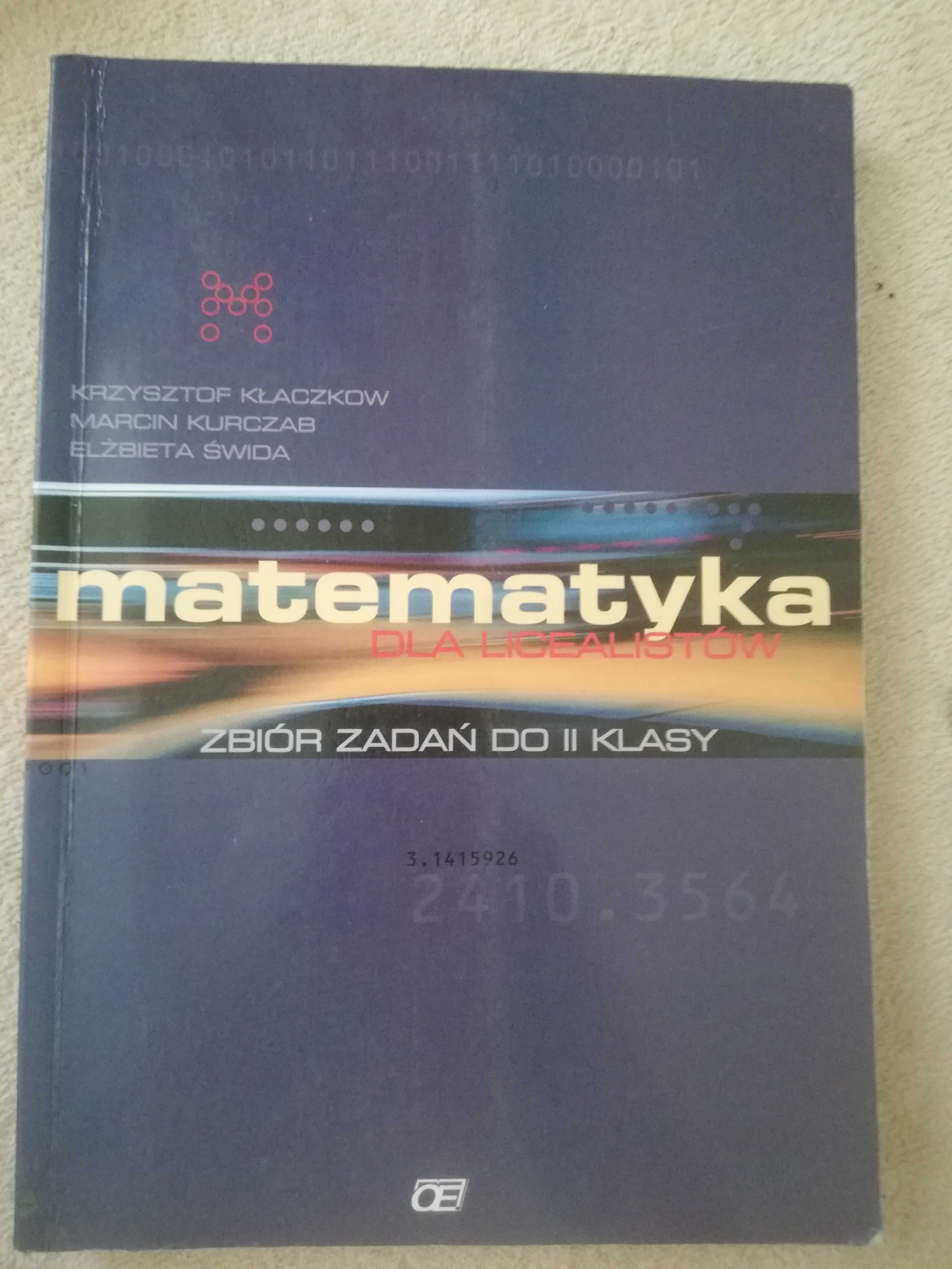 Matematyka zbiór zadań do 2 klasy liceum Oficyna Edukacyjna