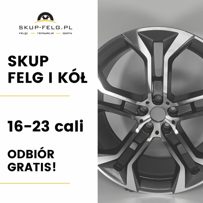 SKUP FELG Aluminiowych i Kompletnych Kół – 16”-23” | ODBIOR!