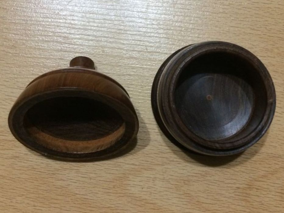 Caixa de joias em madeira Africana