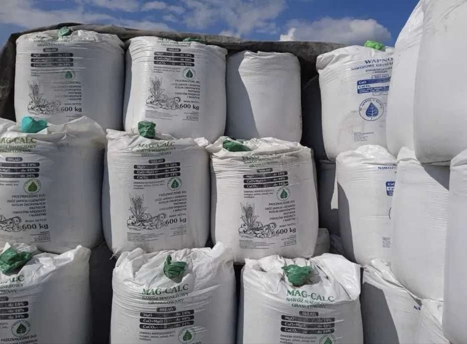 Wapno granulowane nawozowe i magnezowe
