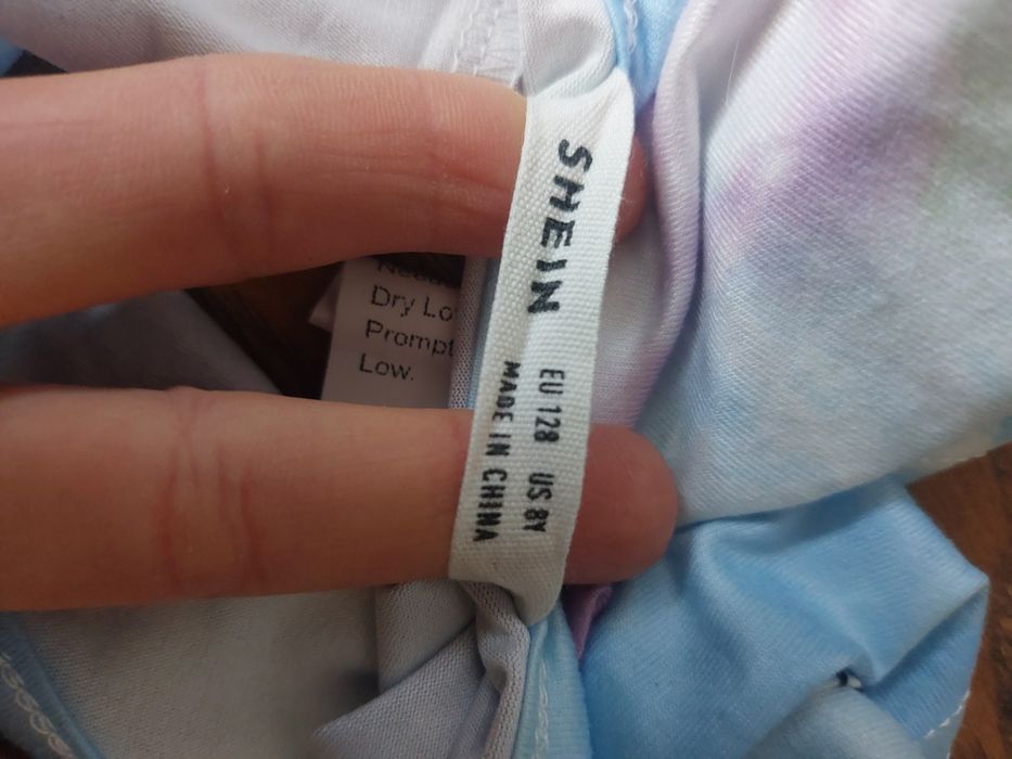 Top Shein tie-dye słońce