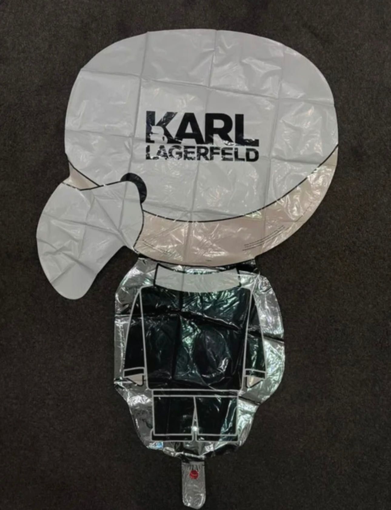 Foliowy balon na hel nowy nieużywany oryginalny KARL LAGERFELD