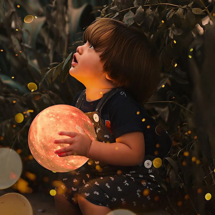 ночник, ночник луна, 3D лампа луна, ночник для детей