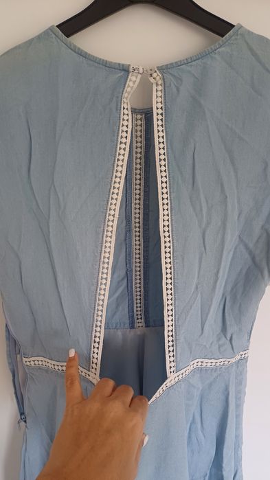 Vestido de ganga da H&M-38