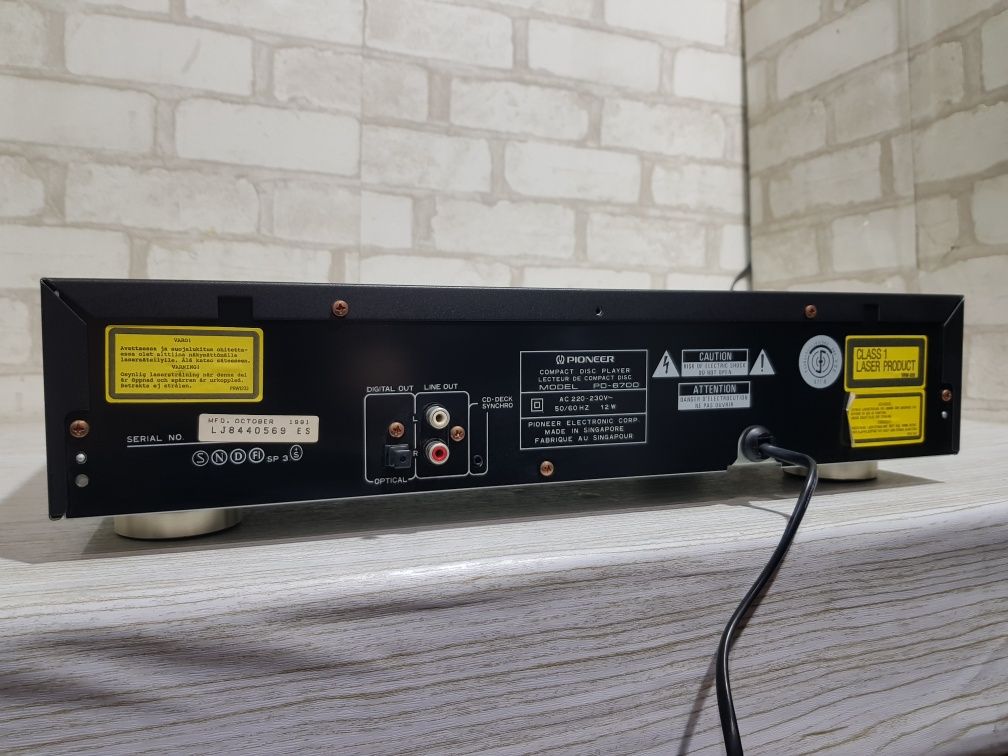 Пульт! CD програвач PIONEER PD-6700, 1-біт. ЦАПу PD2026A, Б/у