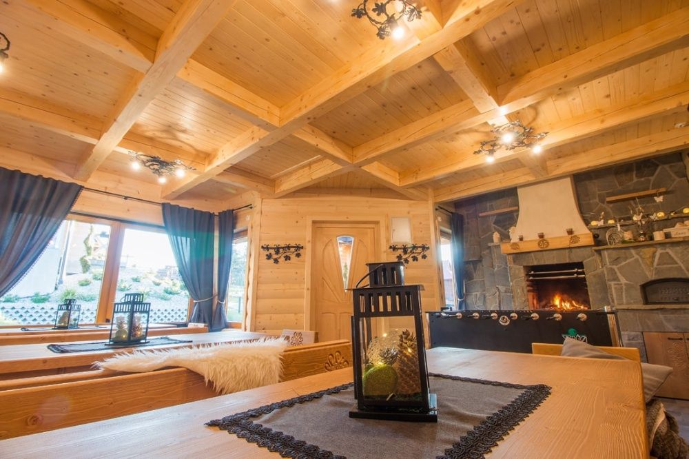 Domki do wynajęcia,jacuzzi,sauna,sala zabaw,widoki k/Zakopane