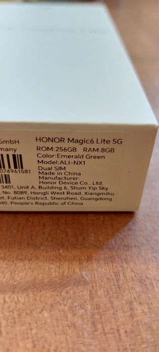 Telefon Honor Magic6 Lite 5G 256GB Gwarancja 24msc