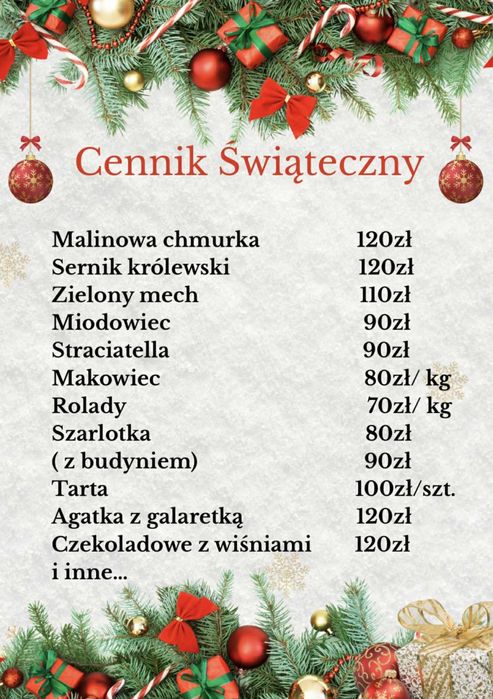 Domowe ciata na święta i na inne imprezy