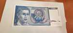 Banknot 500 dinarów Jugosławia 1990