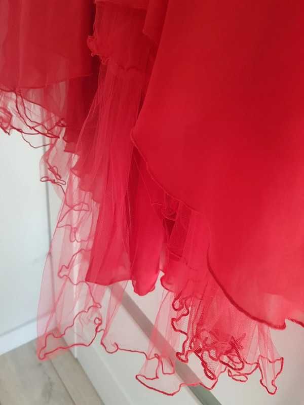 Czerwona sukienka na wesele/studniówkę 36