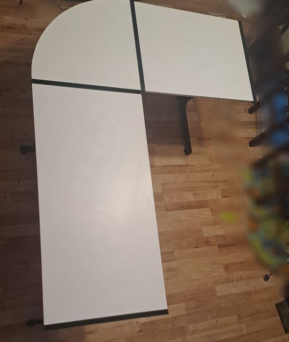 Biurko białe naroże