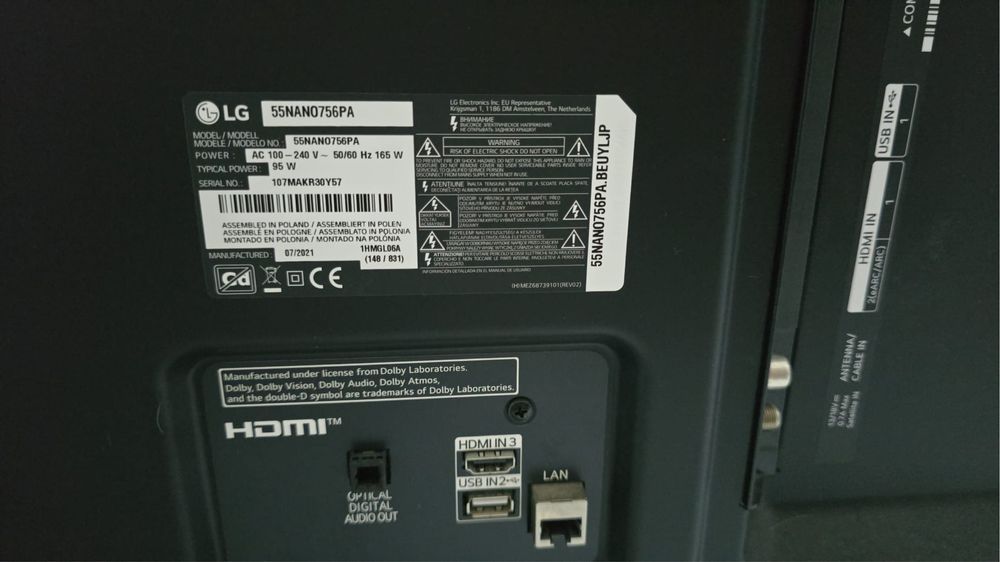 Tv LG como nova