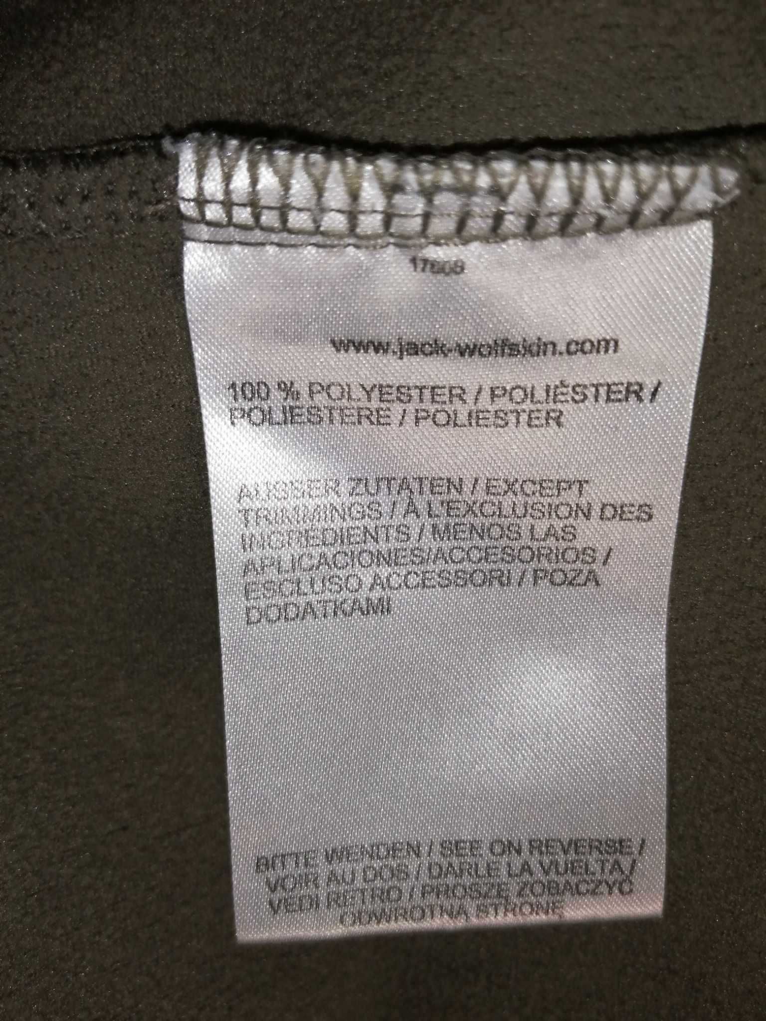 JACK WOLFSKIN Nanuk Bluza Polar Męski 1/4 zamek M Super Stan Oryginał