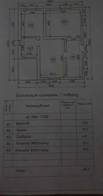 (13) Продам одноповерховий будинок з мансардою