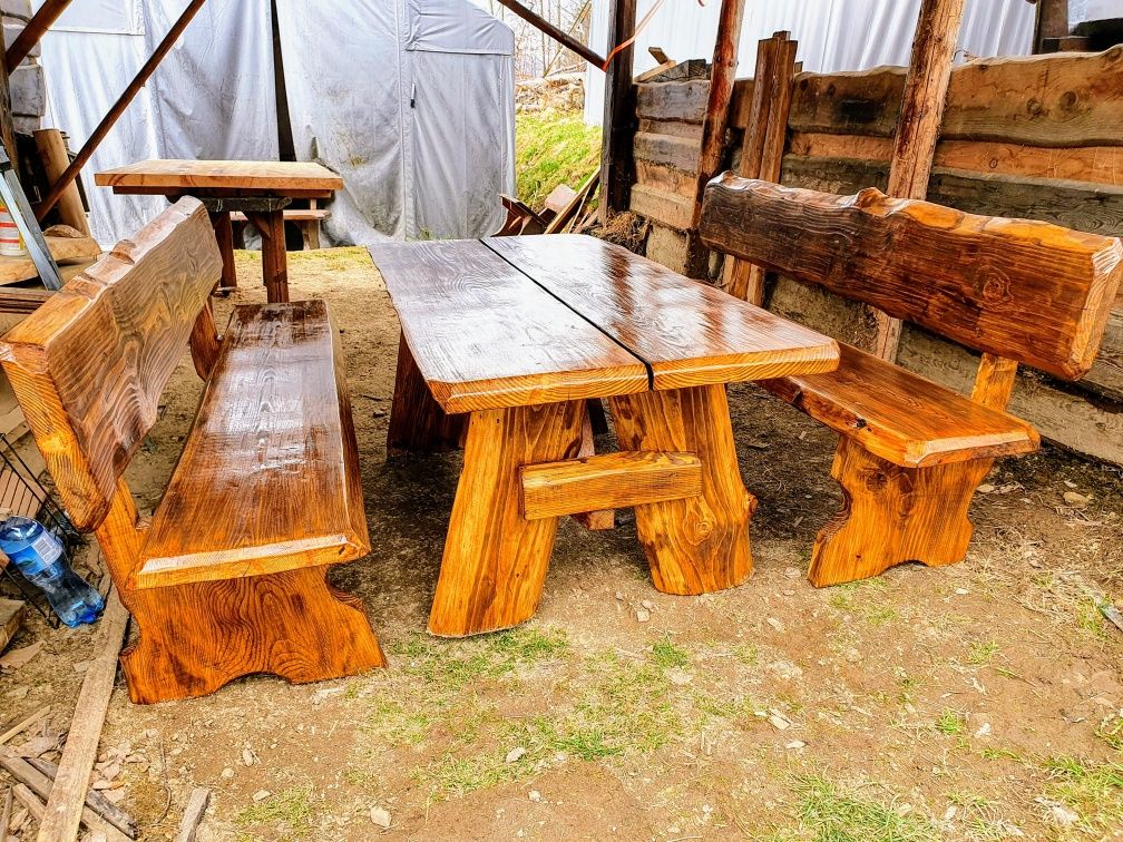 Meble ogrodowe masywne 5cm lakierobejca dostawa producent