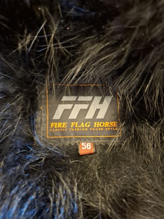 Шкіряна зимова куртка з хутром чоловіча