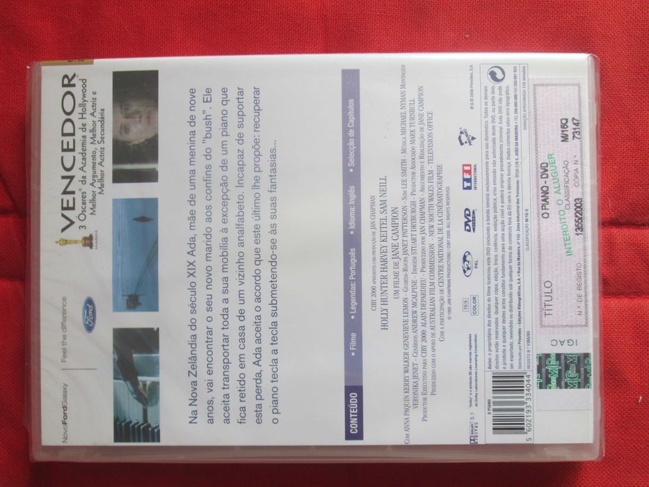 O Piano, de Jane Campion, com Anna Paquin, Harvey Keitel, Holly Hunter