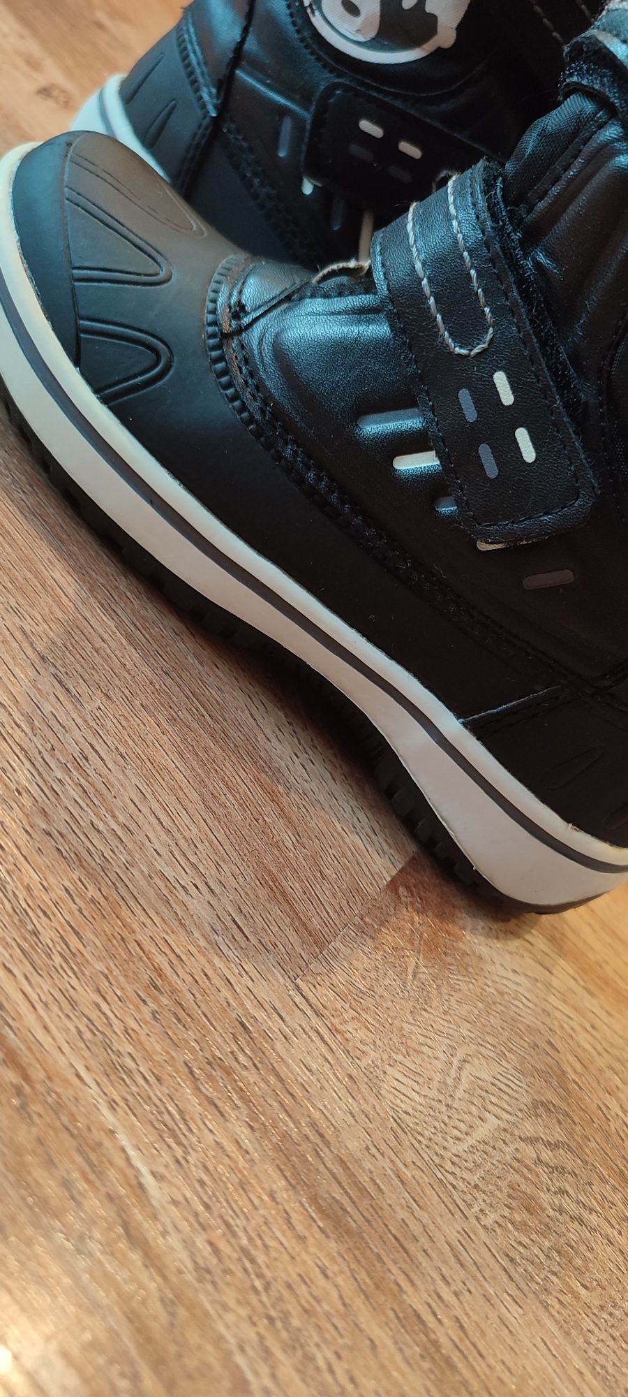 Buty zimowe śniegowce nieprzemakalne 29 czarne zima