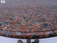 Blat granitowy 65x2cm, półwałek, stolik kawowy kolor Czerwony Klon 562