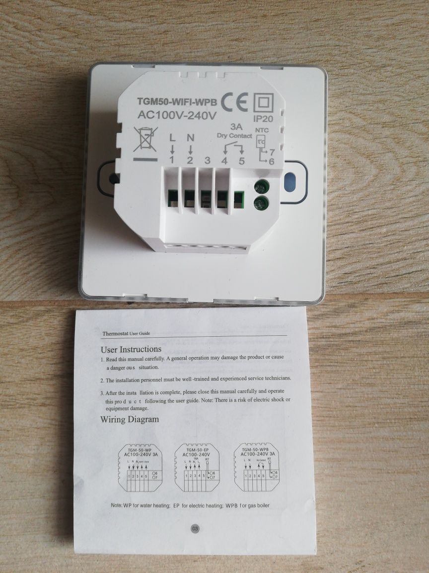 Inteligentny termostat BEOK WIFI TGM50-WPB.