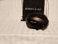 Kask rowerowy Kinglead z okularami