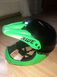 Kask rowerowy AWE  plus gogle UVEX