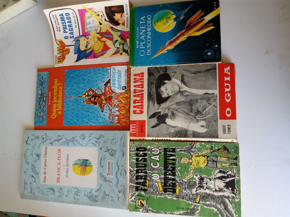 Conjunto de livros de aventuras
