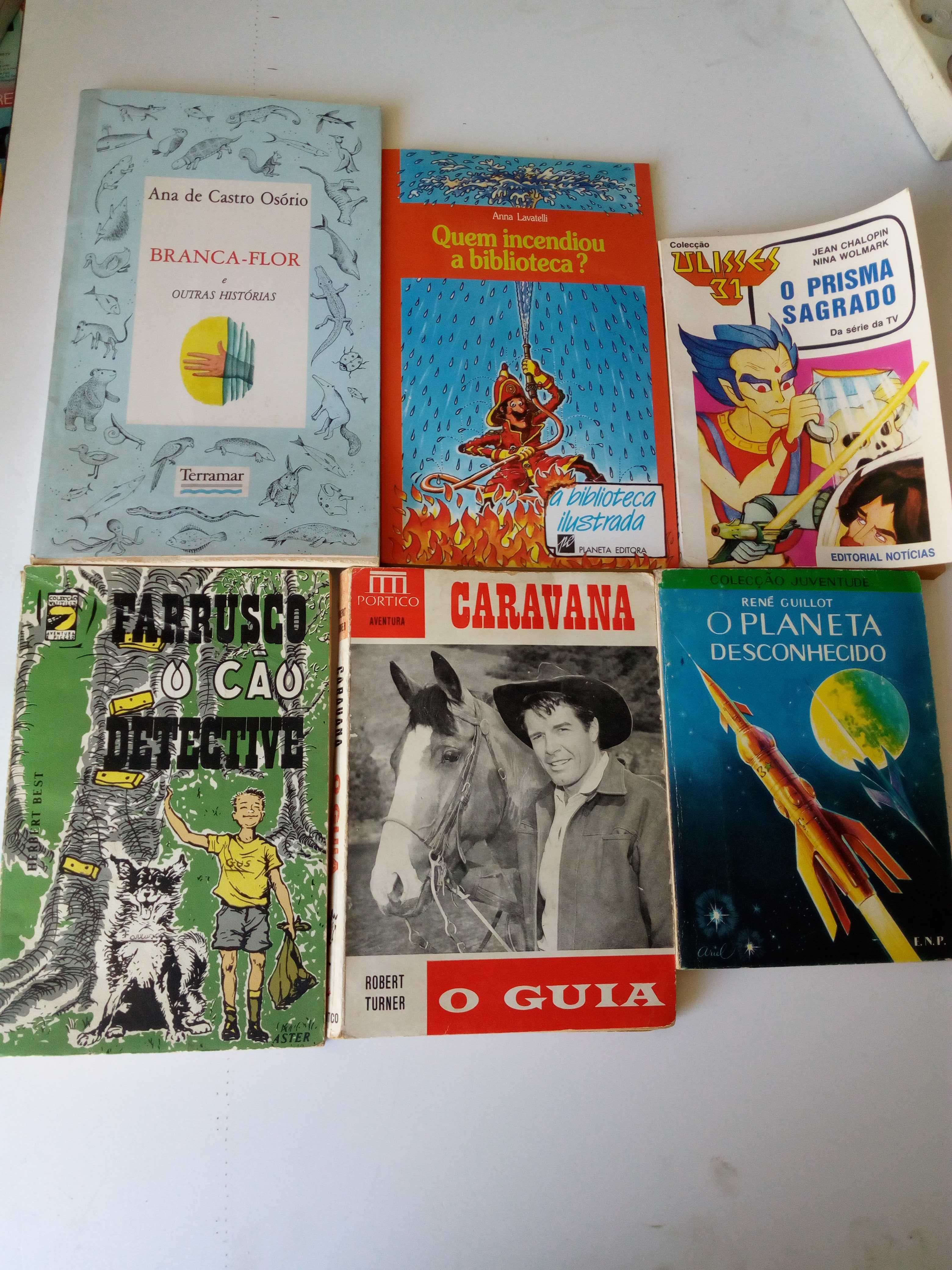 Conjunto de livros de aventuras