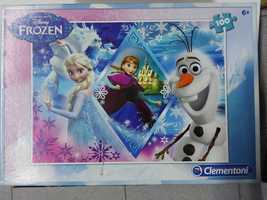 Frozen e Princesas Disney Puzzles 2x100 / 100 / 200 / 250 peças NOVO