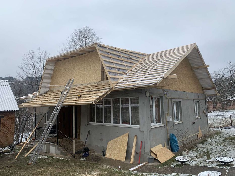 Дахи,перекриття даху,покрівельні роботи,