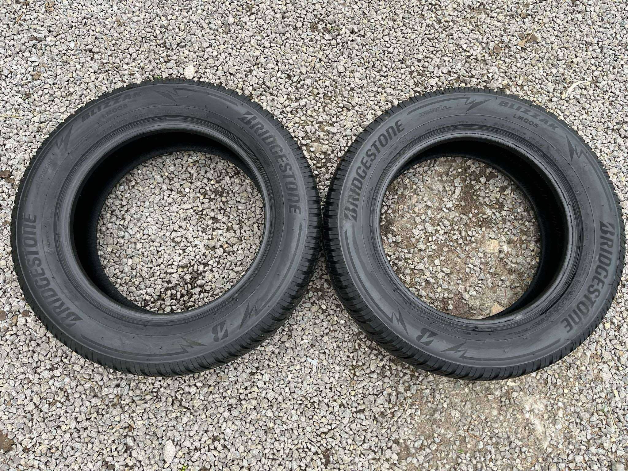 Opony 215/65R17 Bridgestone Blizzak LM005 Zima 2sztuki 5,61mm bieżnika